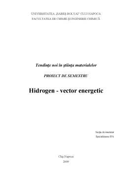 Proiect - Hidrogen - Vector Energetic