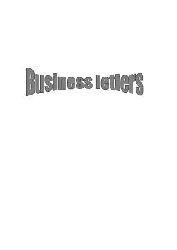 Proiect - Business Letters