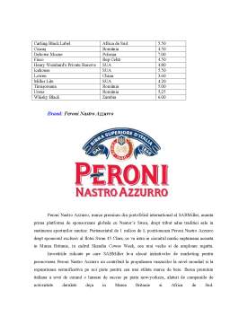 Referat - Campanie publicitară Peroni