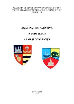 Proiect - Analiza Comparativă a Județelor Arad și Constanța