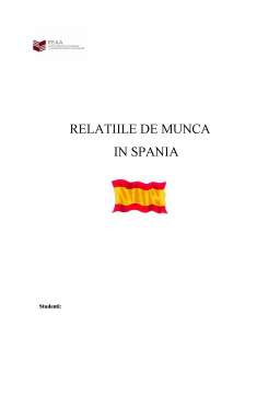 Proiect - Relațiile de muncă în Spania
