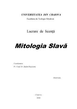 Licență - Mitologia Slavă