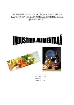 Referat - Importanța Industriei Alimentare