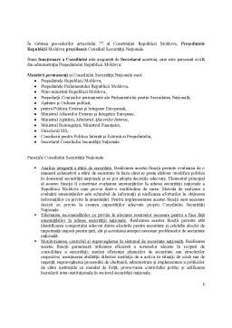 Notiță - Structura Instituțiilor de Asigurare a Securității Naționale ale Republicii Moldova