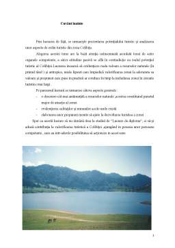 Licență - Prezentarea zonei turistice Colibița