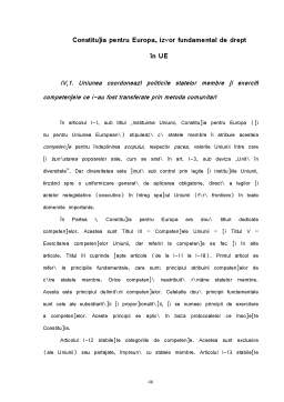Referat - Ordinea Constitutionala in Contextul Integrarii Romaniei in Uniunea Europeana