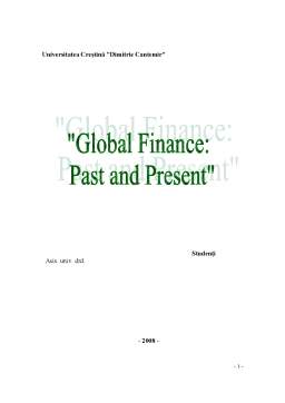 Proiect - Global Finance Past and Present