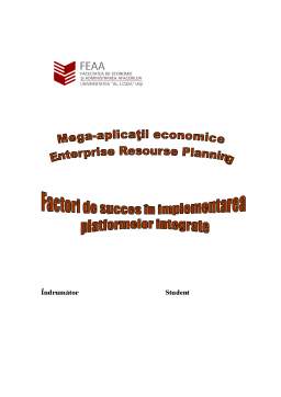 Referat - Factori de Succes în Implementarea Platformelor ERP
