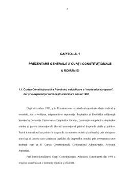 Proiect - Curtea Constituțională a României, instanța de contencios electoral