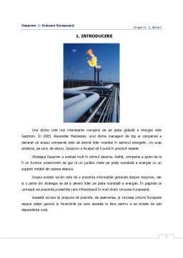 Referat - Gazprom - Uniunea Europeană