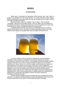 Referat - Managementul procesării produselor agroalimentare - berea