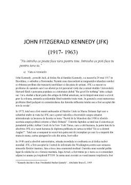 Referat - Sociologie politică - John F. Kennedy Robert Kennedy