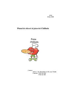 Referat - Planul de Afaceri al Pizzeriei Chilliada
