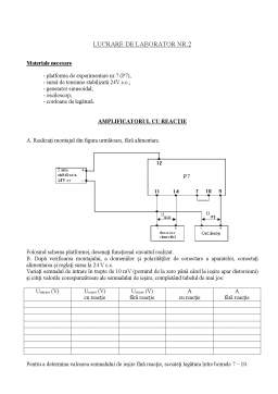 Laborator - Dispozitive și Circuite Electrice - Laborator 2