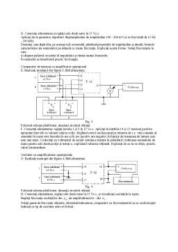 Laborator - Circuite integrate - amplificatoare operaționale