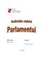 Instituțiile statului - Parlamentul