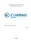 Proiect - Eximbank - banca de export-import a României