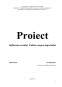 Proiect - Influența Cursului Valutar Asupra Importurilor