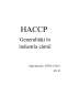 Referat - HACCP - Generalități în industria cărnii