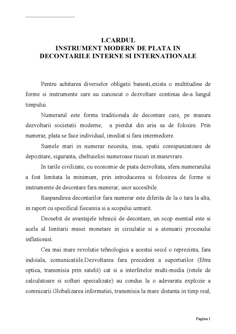 Cardul - Proiect - Contabilitate #106004 | RegieLive