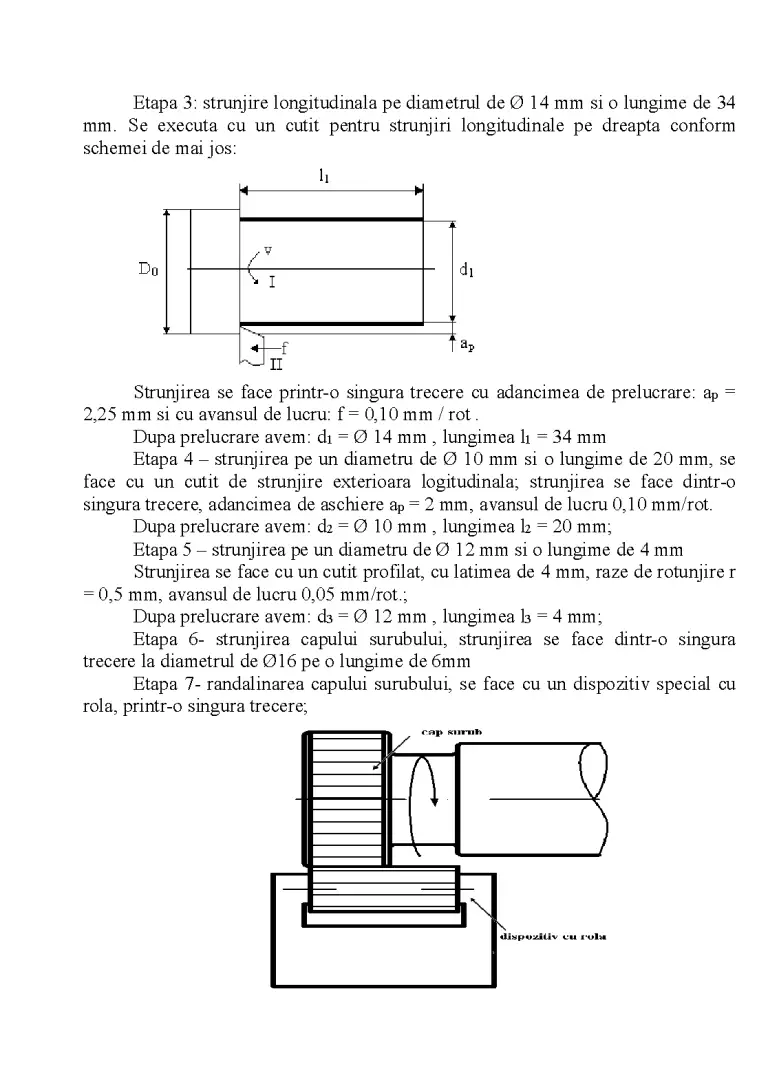 Proiectarea unei tehnologii de fabricație pe strungul Saro - Proiect ...
