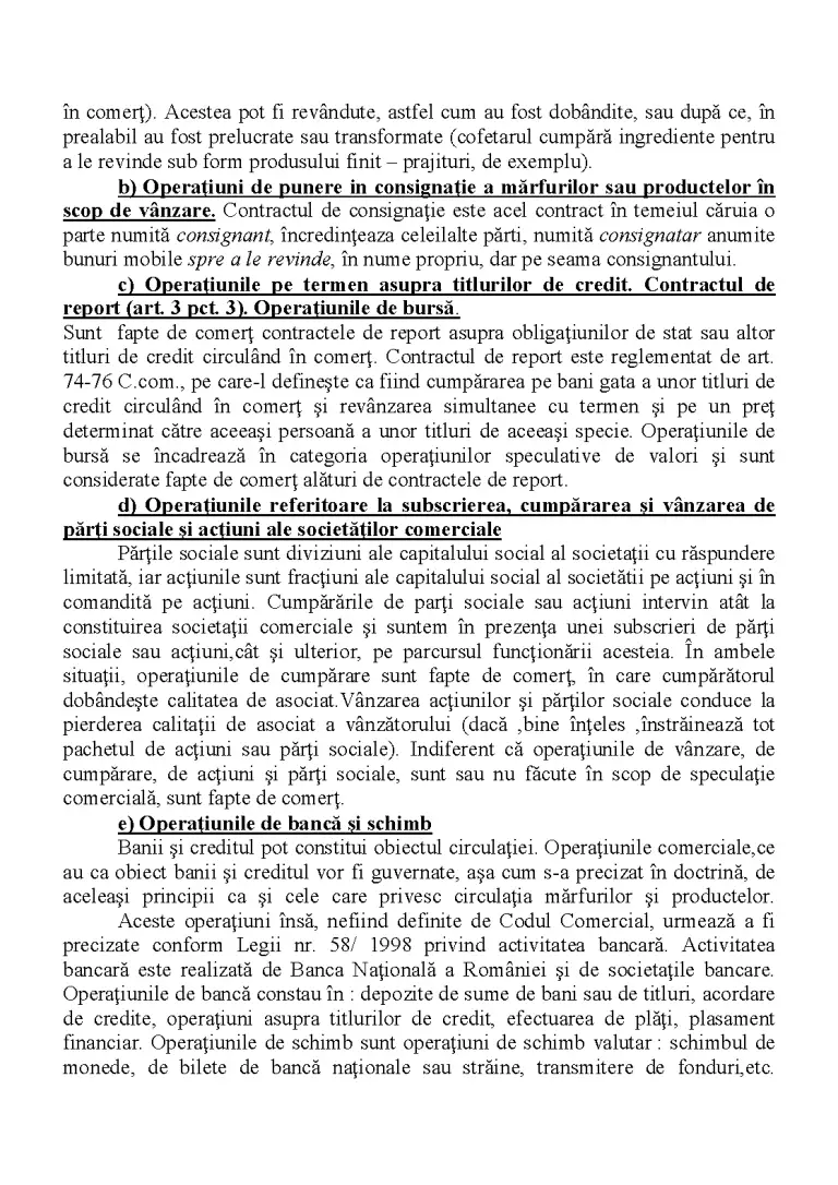 Faptele de comerț - Referat - Contabilitate #139787 | RegieLive