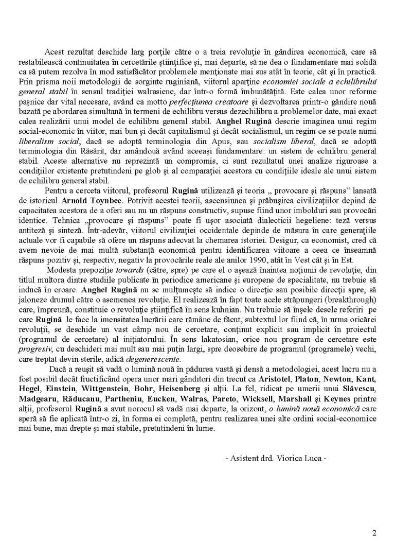 Anghel Rugina Savantul Anghel Rugină și a Treia Revoluție în Gândirea Economică ...