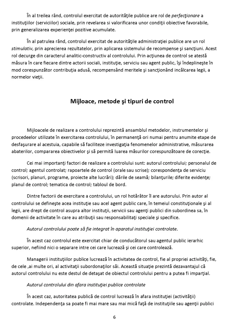 Aplicabilitatea Metodelor de Control în AP din România și Impactul Lor ...