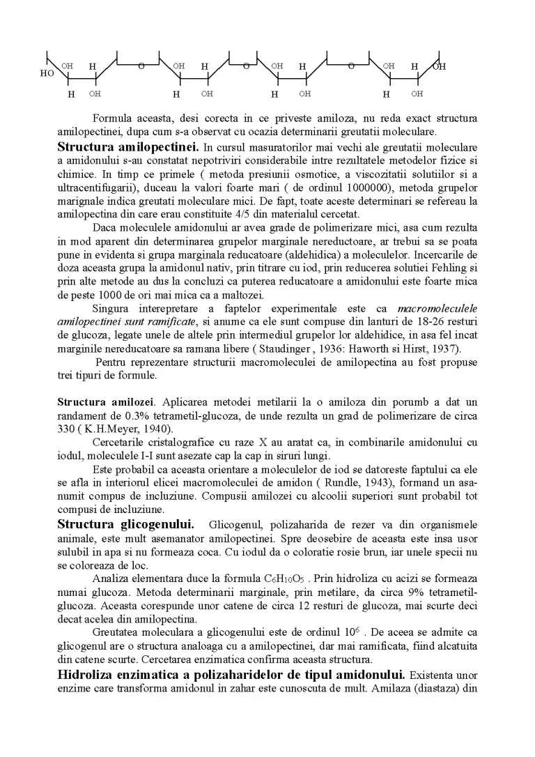 Amidonul - Curs - Industria Alimentară #32190 | RegieLive