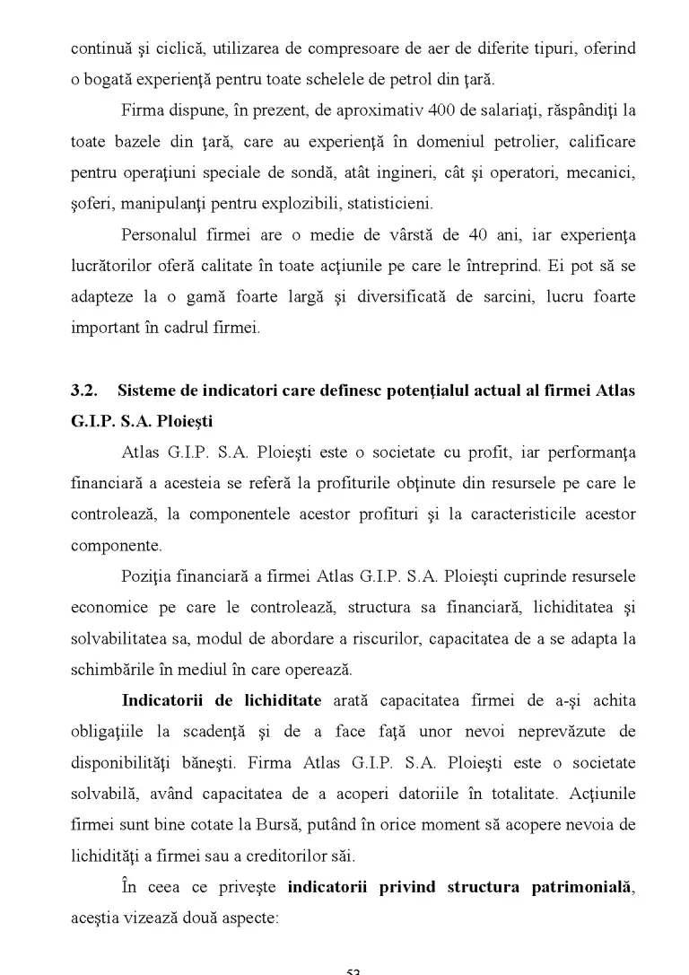 Analiza potențialului economic la SC Atlas Gip SA - Licență ...