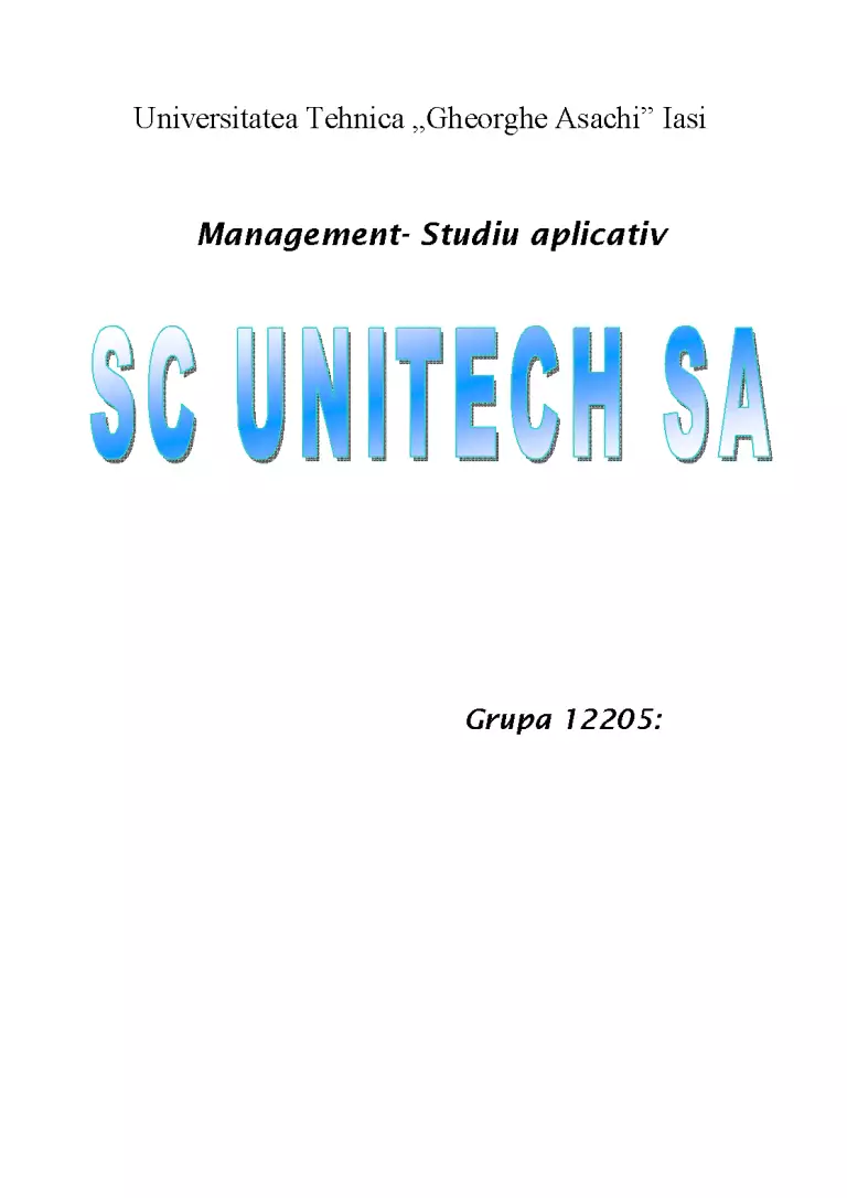 Management Studiu Aplicativ - Proiect - Management #8588 | RegieLive