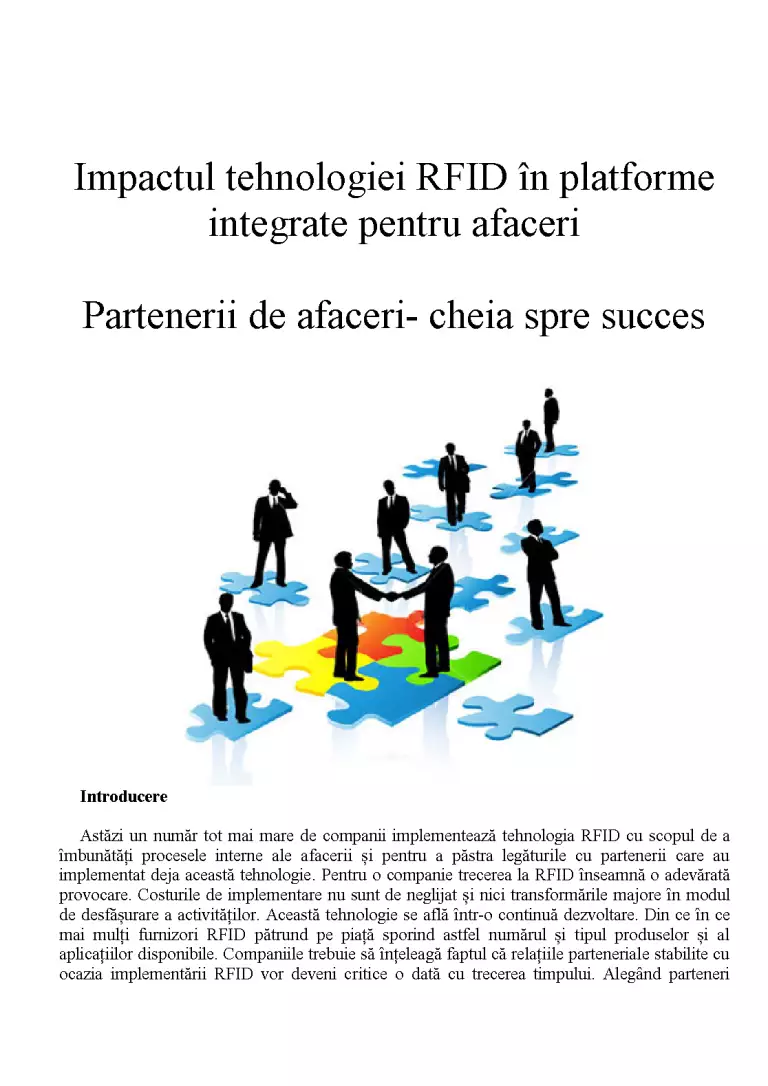 Impactul Tehnologiei RFID în Platforme Integrate pentru Afaceri ...