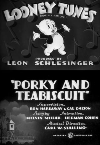 Poster Porky and Teabiscuit