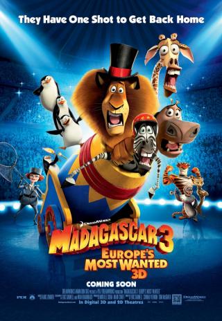 Poster Madagascar 3: Europe's Most Wanted