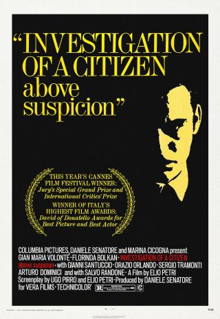 Poster Investigation of a Citizen Above Suspicion