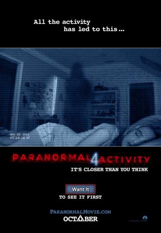 Poster Paranormal Activity 4