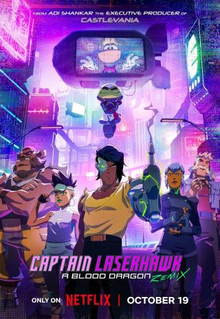 Poster Captain Laserhawk: A Blood Dragon Remix